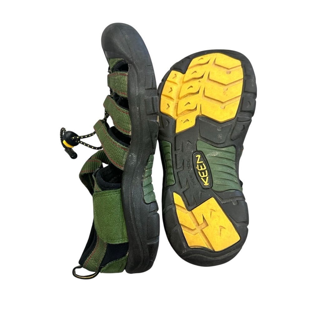 Keen Newport H2 Boys Waterproof Sport Sandals Army Green Washable Youth Size 4 - Picture 6 of 7